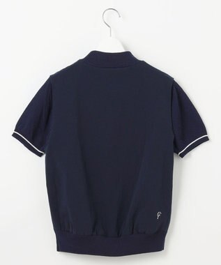 23区GOLF 【23Fondation/WOMEN】レイヤード風 コンビモックネック ネイビー系