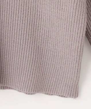 ANY L 【洗濯機可】ジップアップニットブルゾン グレージュ