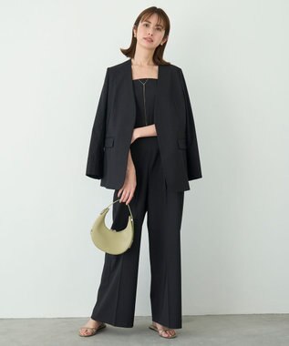 UNFILO TENNEN TOUCH ノーカラージャケット ブラック