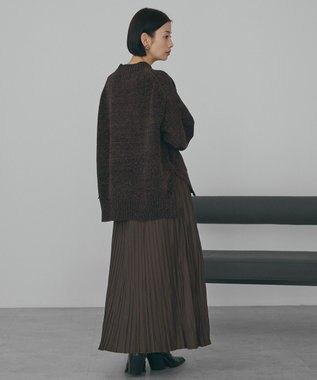 AMERICAN HOLIC ベロアモールニットプルオーバー Brown