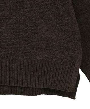 AMERICAN HOLIC ベロアモールニットプルオーバー Brown