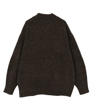 AMERICAN HOLIC ベロアモールニットプルオーバー Brown