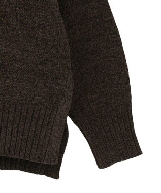 AMERICAN HOLIC ベロアモールニットプルオーバー Brown