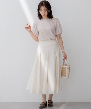 組曲 S 【WEB限定】エアリーボリューム スカート アイボリー系