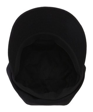 MOONBAT FURLA(フルラ) ワンポントプレート キャスケット／UV 手洗い可 日本製 サイズ調整 防菌防臭 ブラック