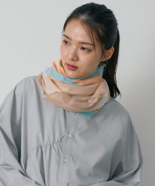 POLS 極細コットンストール オレンジ