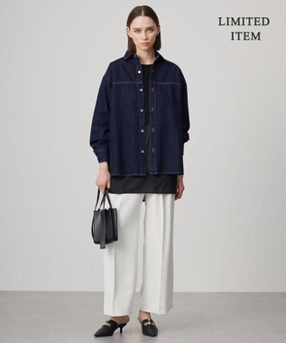 WEB限定・洗える】コットンソフトデニム ジャケット / ICB L