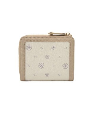 CLATHAS ミカ 外Lファスナー二つ折り財布 ベージュ