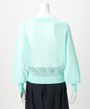 23区 【GOLD LABEL】アセテートナイロンホールガーメント ニット サックス系