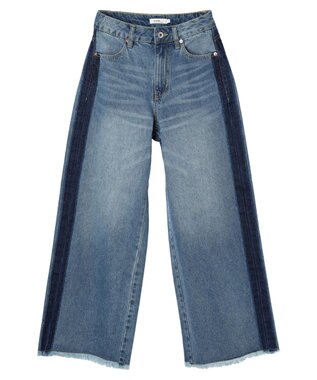 earth music&ecology サイドラインデニムパンツ Medium Indigo