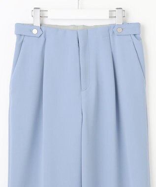 J.PRESS LADIES 【洗える】ノルディスバックスキン ワイド パンツ ブルー系