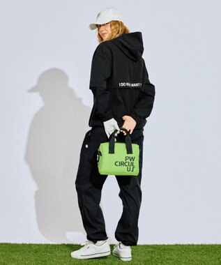 PW CIRCULUS 【撥水加工/ストレッチ】【MEN】2Way デタッチャブルブルゾン（長袖/半袖）  ゴルフ ブラック系