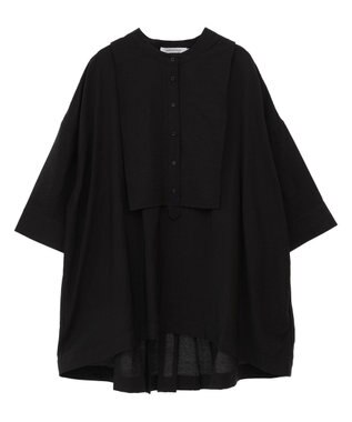 AMERICAN HOLIC 【WEB限定】接触冷感バンドカラーチュニック Black