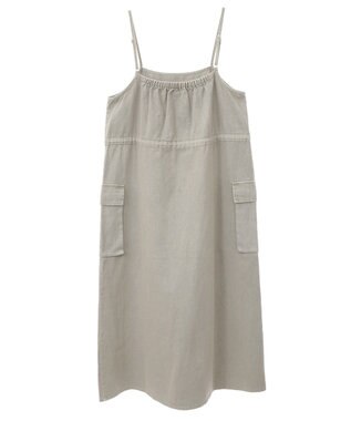 Green Parks カーゴポケットピグメントキャミワンピース Khaki