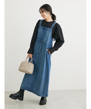 Green Parks ・ＳＵＧＡＲ　ＳＰＯＯＮ　カラーデニムジャンスカ Indigo