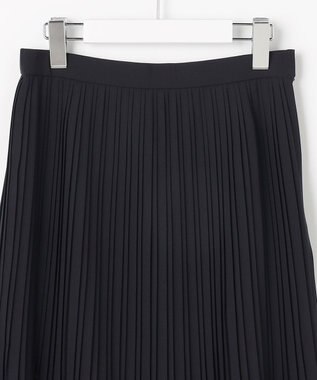 J.PRESS LADIES L ノルディス2wayジョーゼット プリーツ スカート ネイビー系