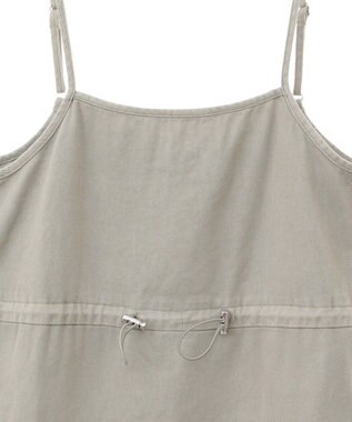 Green Parks カーゴポケットピグメントキャミワンピース Khaki