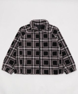WEGO 【ユニセックス着用ITEM】ボアチェックブルゾン 柄2