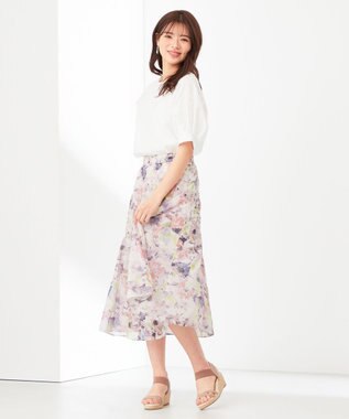 ANY SIS 【洗える】エンブロイダリーラグラン ブラウス オフホワイト