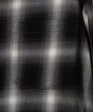 WEGO オンブレチェックシャツ（S） ブラックチェック1