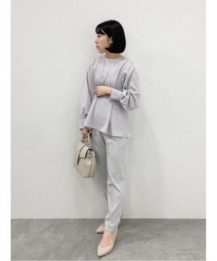 Green Parks ｅｆ－ｄｅ　タックテーパードパンツ Gray Beige