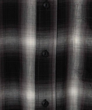 WEGO オンブレチェックシャツ（S） ブラックチェック1