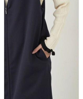 earth music&ecology ジップジレワンピース Navy