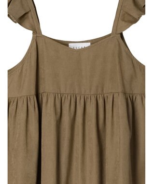 Green Parks ■ＥＳＣＡＲ　フリルキャミティアードワンピース Gray Beige
