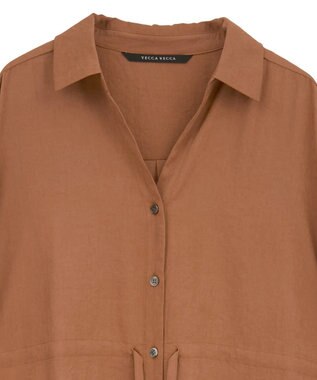 YECCA VECCA 【UVカット】2way袖バルーンワンピース Orange