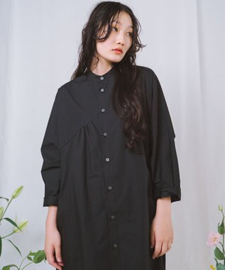 POLS CLIONE シャツワンピース ブラック