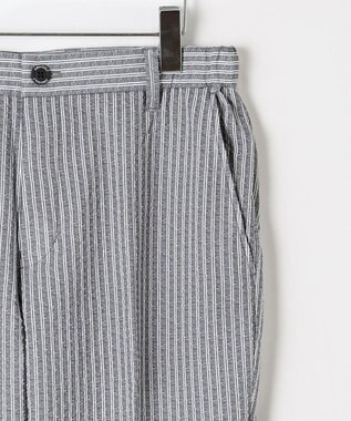 23区GOLF 【MEN】【撥水・ストレッチ】サッカーストライプ フルレングスパンツ ライトグレー系2