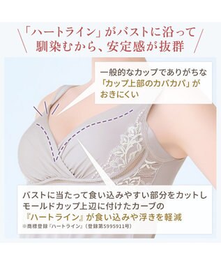 BRADELIS New York 【BRADELIS NewYork peace】綿混キャッチャーカップレースブラスリップ25 ノンワイヤー 補正下着 静電気軽減 インナー カップ付き ブラトップ ワンピース グレージュ