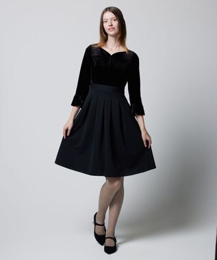 TOCCA 【洗える】FOGGY MIST ドレス ブラック系