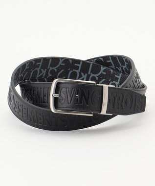 23区GOLF 【MEN】リバーシブルロゴベルト ブラック系