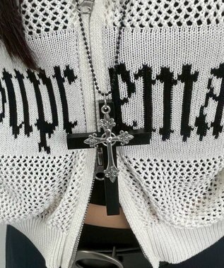 WEGO LMIXウッドクロスネックレス ブラック