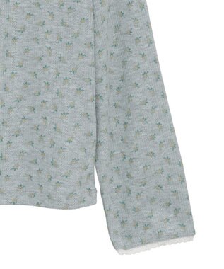 earth music&ecology 【WEB限定】アイレットジャカードタイトプルオーバー Flower yellow