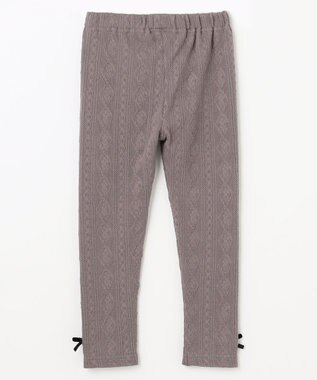 ANY KIDS ケーブルジャガードレギンス チャコール