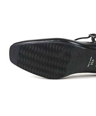 Dominic3 晴雨兼用 メリージェーン レザーパンプス ブラック