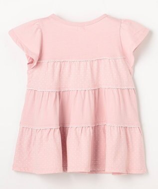 組曲 KIDS 【110-140㎝】 ドットティアードチュニック ピンク