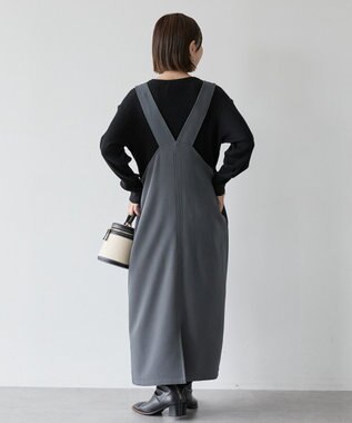 AMERICAN HOLIC バイパチヘンリーネックリブニットプルオーバー Black