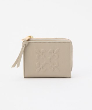 russet 【2025AW新作】エンボスモノグラムハーフウォレット(SO-437) GrayBeige