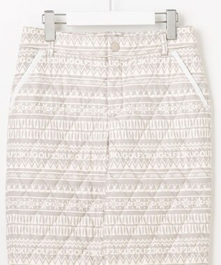 23区GOLF 【WOMEN】ノルディック柄 キルトパンツ ライトグレー系5