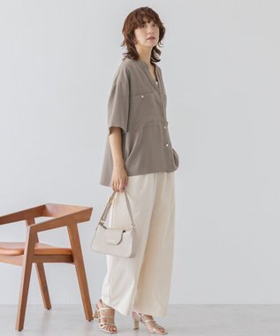 AMERICAN HOLIC ミリタリーWポケットスキッパーシャツ Khaki