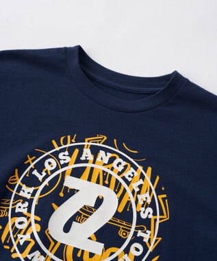 OP／FILA 【SEVEN2】ロゴモチーフデザイン半袖Tシャツ ネイビー