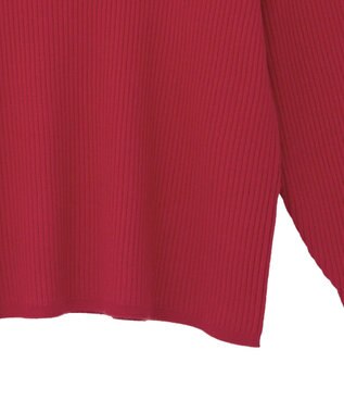 AMERICAN HOLIC バイパチヘンリーネックリブニットプルオーバー Red