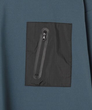 SHARE PARK MENS 【UVカット・吸水速乾・ストレッチ・軽量 】ＺＩＰポケットＴシャツ（L・XLサイズ） ネイビー系