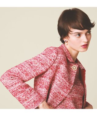 TOCCA CAMELOT TWEED コート オールドローズ系