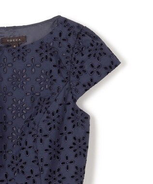 TOCCA 【00サイズあり・洗える・消臭】FLOWER STORM ドレス ネイビー系