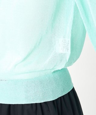 23区 【GOLD LABEL】アセテートナイロンホールガーメント ニット サックス系