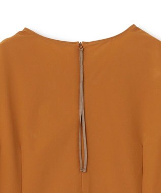 UNFILO FINE MOVE ランタンスリーブワンピース キャメル